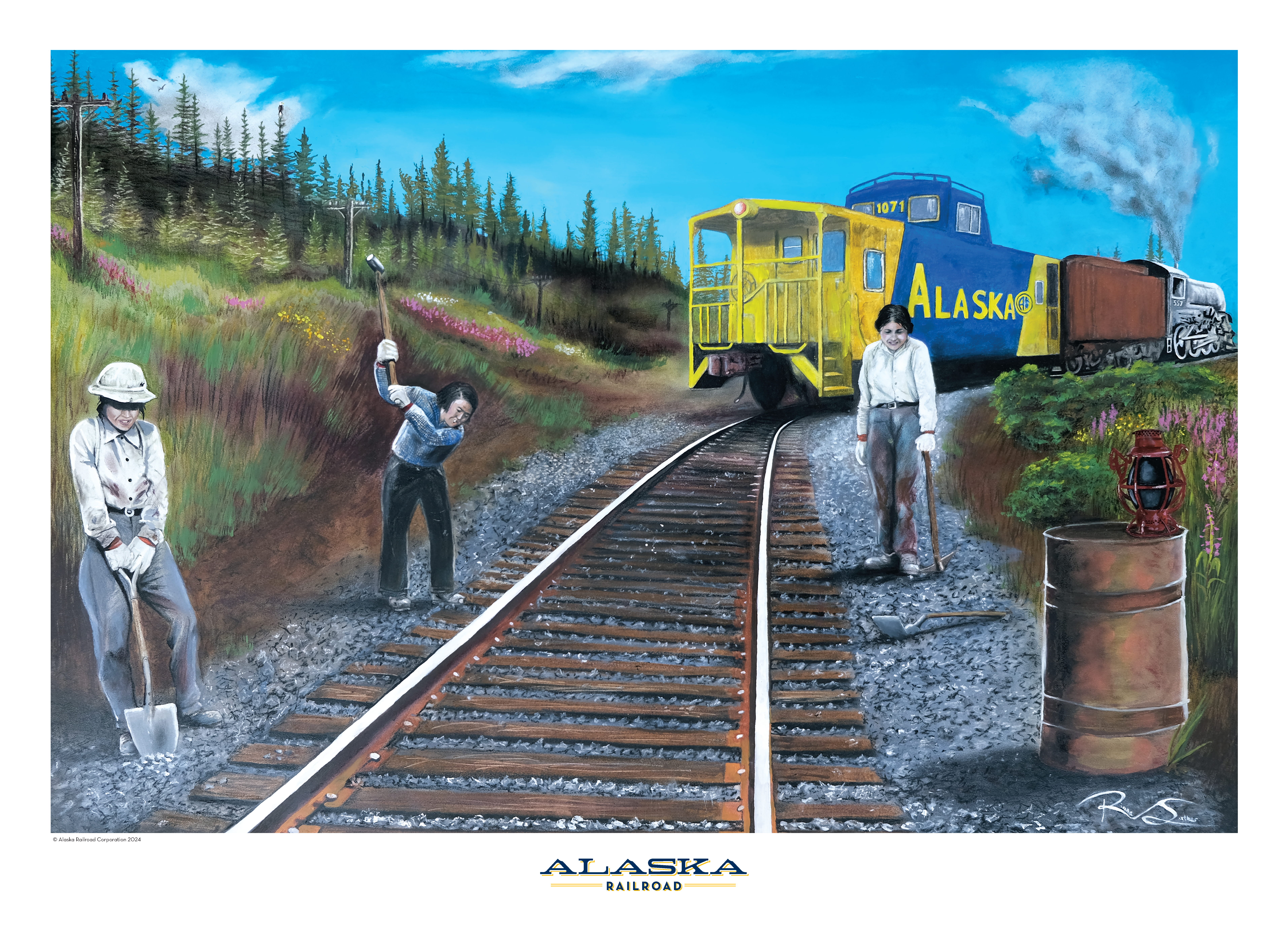 Women on the Railroad 2024 art print
