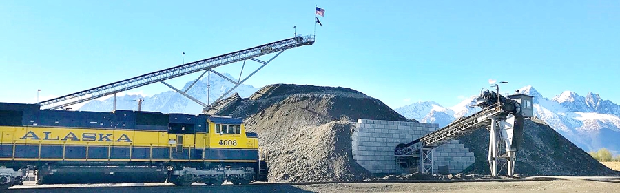 Gravel train at AS&G Palmer Mine tipple