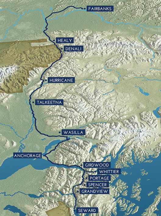 Train stations map & real estate